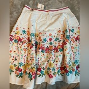 NWT Limited Too Floral Midi Skirt sz 18